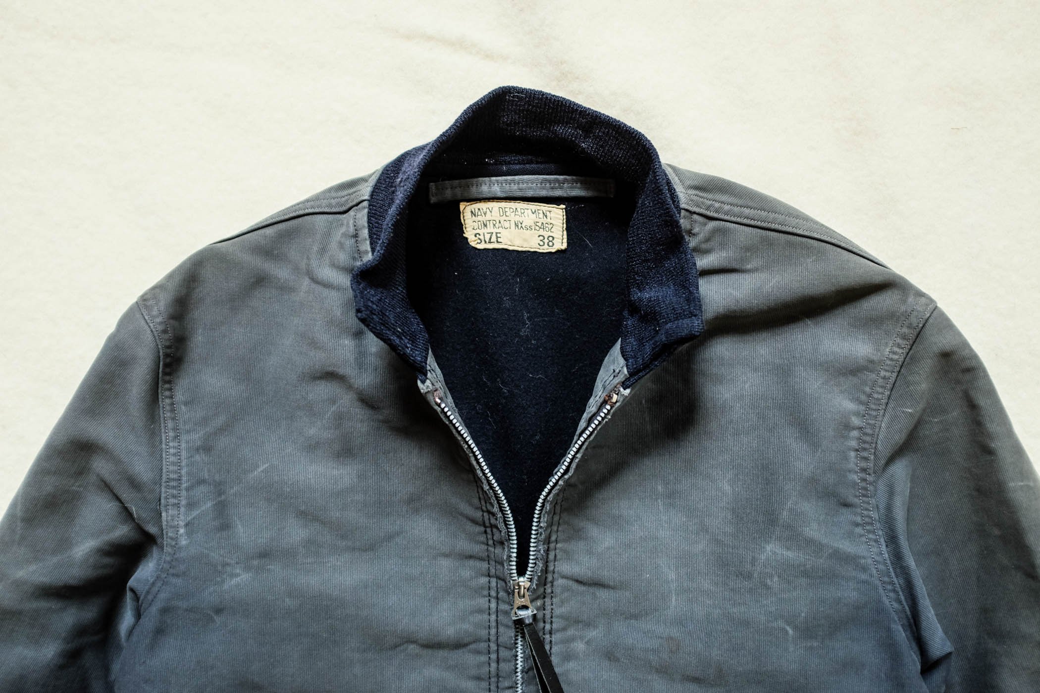 WW2 1st Pattern Zip USN US Navy Blue Deck Jacket — SAUNDERSMILITARIA